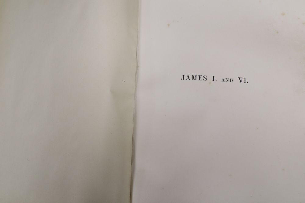 Henderson (T. F.). James I and VI, limited edition No. 227/800, Goupil & Co, 1904,